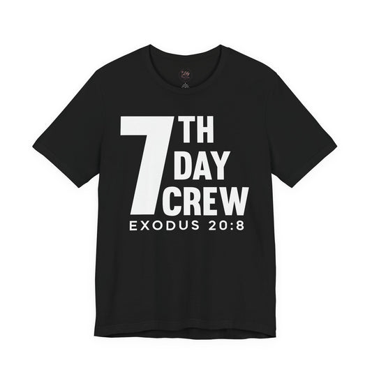 7th Day Crew Tee- White letters