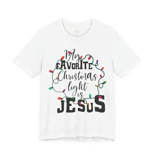 Christmas Light Jesus Tee