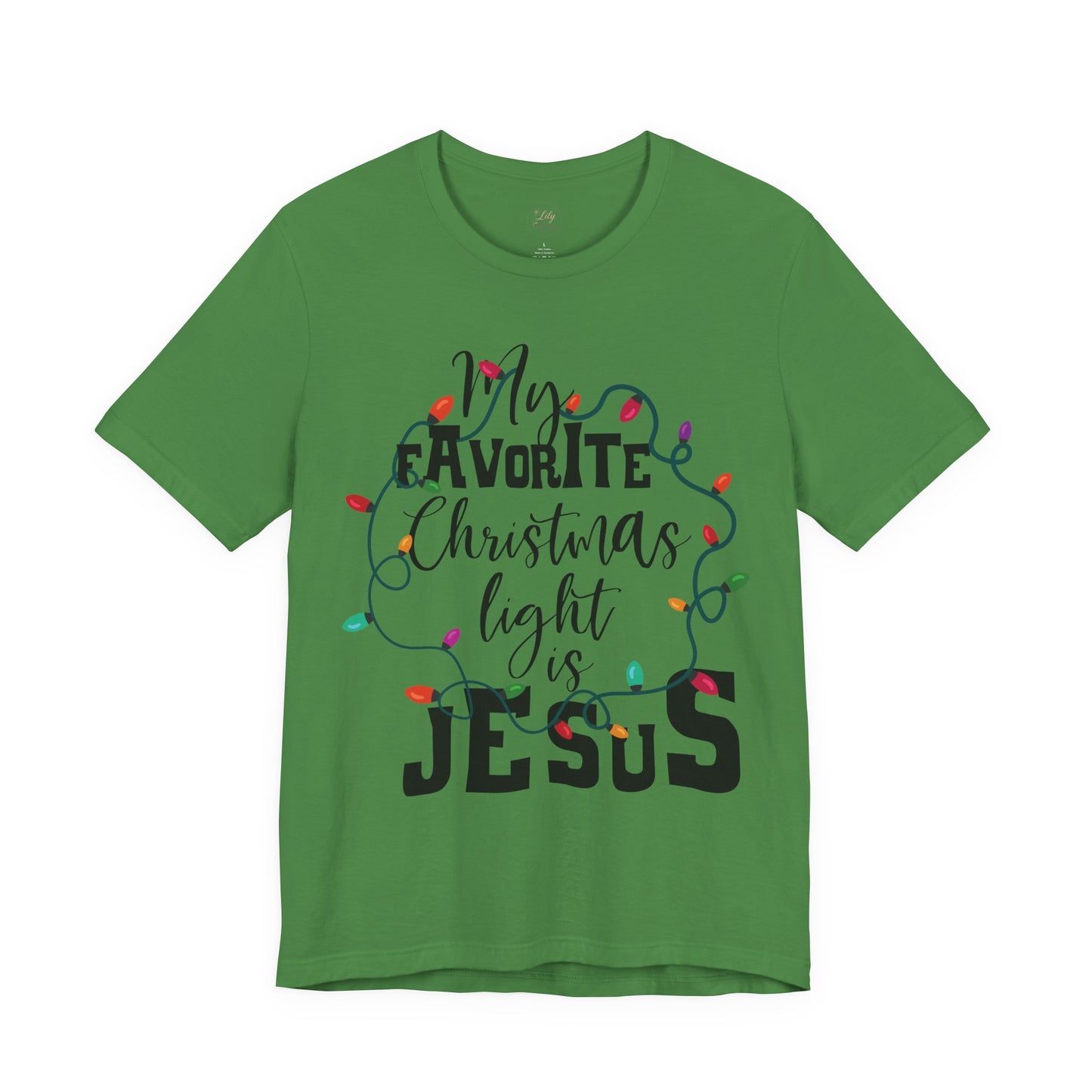 Christmas Light Jesus Tee