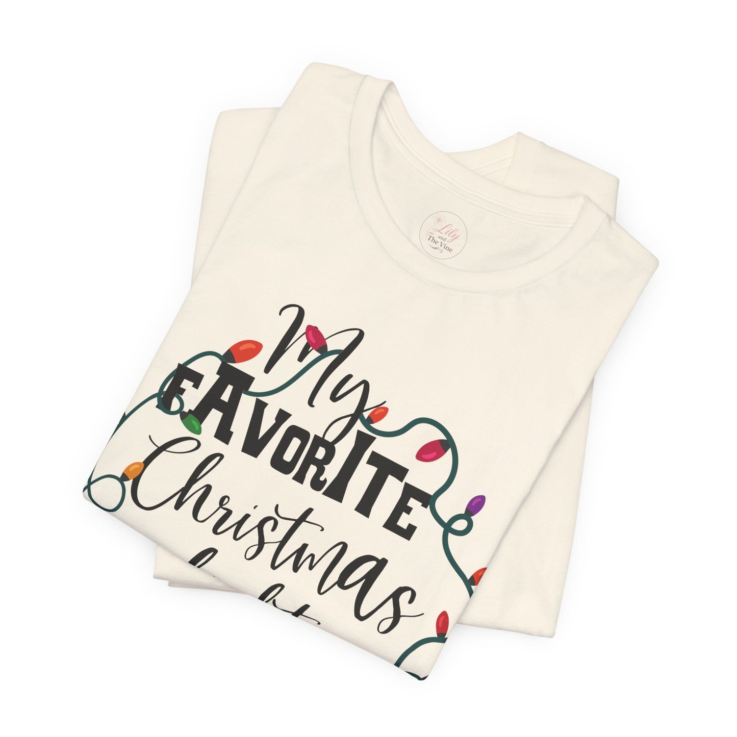 Christmas Light Jesus Tee