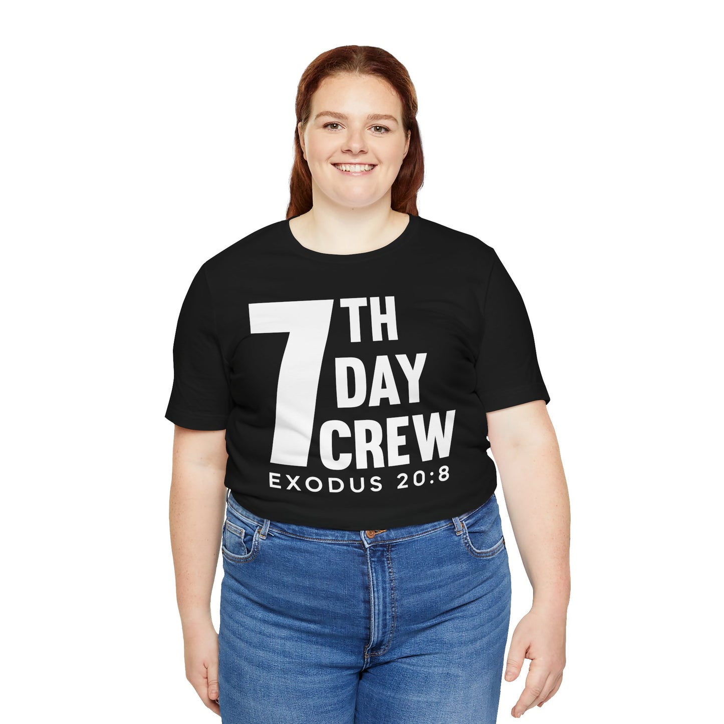 7th Day Crew Tee- White letters